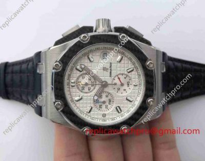 Audemars Piguet Royal Oak Offshore Juan Pablo Montoya White Carbon Fiber Chronograph Watch